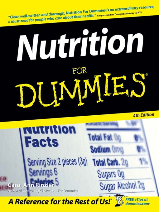 Title details for Nutrition For Dummies by Carol Ann Rinzler - Available